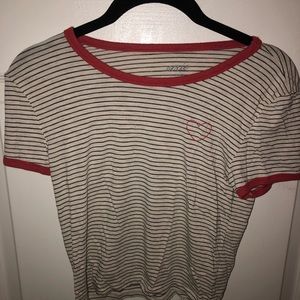 Short sleeve crop top